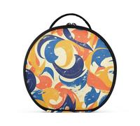 siphylline Reto Abstract Art - Neceser grande con compartimentos y asa, para mujer, con separadores ajustables, 28,9 cm