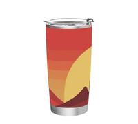 siphylline Taza de acero inoxidable para bebidas calientes con tapa, taza de café de viaje para el hogar, oficina o coche, vasos a prueba de fugas con tapas, 20 onzas