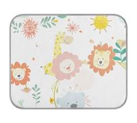 siphylline Zoo Animal Cartoon Color Crema Verano gato Enfriamiento Mat Cama para mascotas para gatos para conejitos al aire libre s Camas frias para Perros S S