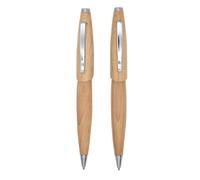 SIPLIV Juego de 2 bolígrafos de madera de arce con tinta negra, bolígrafo retráctil de metal de escritura suave, suministros de oficina ejecutiva