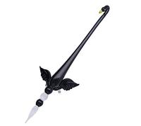 Sipliv kit de pluma estilográfica de cristal de cisne hecho a mano de cristal kit de plumas de caligrafía vintage pluma con un soporte de pluma de ala para regalo de navidad de cumpleaños, negro