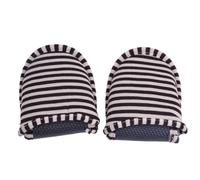 Sipplers de Viaje, Zapatillas Antideslizantes de Algodón Suave para Interiores, Reutilizables Y Portátiles, con Bolsa de Transporte Portátil, Zapatillas de Hotel Plegables(Female 15x10cm-raya cafe)