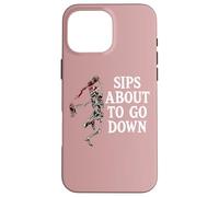 Sips About to Go Down Wine Drinking Retirement Sip Happens Carcasa para iPhone 16 Pro MAX