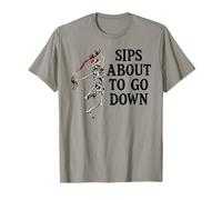 Sips About to Go Down Wine Retirement Party Life Sip Happens Camiseta
