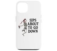 Sips About to Go Down Wine Retirement Party Life Sip Happens Carcasa para iPhone 13
