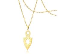 SIPURIS Collar de escarabajo egipcio, mitología antigua, colgante de ibis calvo del norte, símbolo del faraón, amuleto de poder, joyería para mujeres y hombres, 0.62*1.39in, Acero inoxidable, No es