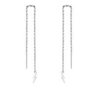 SIPURIS Pendientes de perno de relámpago para mujer, delicados aretes colgantes de rosca, accesorios de joyería