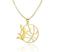 SIPURIS Sprots - Collar con colgante de bola para hombre, fútbol, baloncesto, voleibol, béisbol, joyería de hip-hop, joyería deportiva, Acero inoxidable, No es una piedra preciosa