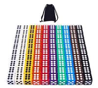 SIQUK 100 Piezas Dados de Colores 12mm 6 Caras para Tenzi Casino y Juegos de Mesa, 10 Colores