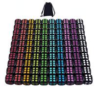SIQUK 100 Piezas Dados Negro de 6 Caras 16mm para Tenzi Farkle Yahtzee Bunco o Teaching Math, con una Bolsa de Almacenamiento Gratis