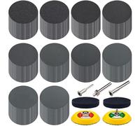 SIQUK 200 Piezas Disco de Lijas 75mm Papel de Lija Seco Húmedo Discos Hook and Loop Grano 180-5000 Papel de Lija Redonda para Pulir Madera Faros Coche