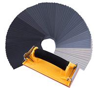 SIQUK 80 Piezas Papel de Lija Seco y Al Agua 120 a 7000 Grit Surtido con Lijadora Manual 9 x 3,6 Pulgadas Hojas de Papel para Lijado Automotive Muebles Lijar de Madera de Acabado