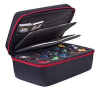 SIQUK Bandeja para Dados Compatible con Juego de Dados DND, Caja para Dados Estuche para Dados Estuche de Almacenamiento para DND RGP Dados Juegos de Mesa, Rojo