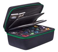 SIQUK Bandeja para Dados Compatible con Juego de Dados DND, Caja para Dados Estuche para Dados Estuche de Almacenamiento para DND RGP Dados Juegos de Mesa, Verde