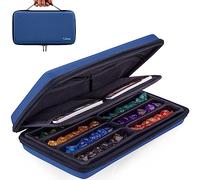 SIQUK Caja para Dados de rol Estuche de Almacenamiento para DND RGP Dados, Azul Puro