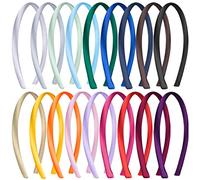 SIQUK Diademas de Satén 18 Piezas, Mujer y Niñas, 18 Colores