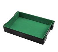 SIQUK Tablero de Dados Magnético Bandeja de Dados Rectangular Tablero de Dados Plegable Dice Tray para DND RPG, Verde