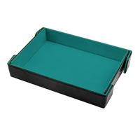 SIQUK Tablero de Dados Magnético Bandeja de Dados Rectangular Tablero de Dados Plegable Dice Tray para DND RPG, Cian