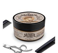 Sir Fausto - Cera para Pelo de Hombre Old Wax Fuerte - Ideal para Cabellos Gruesos - 50 ml - Potente Fijadora para Cabello - 100% Natural con Extracto de Quina y Abedul