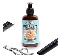 Sir Fausto - Champú para Pelo Hombre - Ideal para Cabello y Uso Diario - Hidratante y Refrescante - 100 ml - con Aroma Amaderado Enriquecido con Extracto de Quinoa