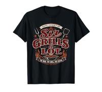 Sir Grills A Lot Happy Father's Day Dad Apreciation Vintage Camiseta
