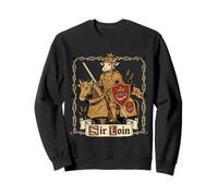 Sir Loin Knight Divertido Juego de Palabras Medieval con Filete de solomillo Sudadera