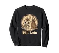 Sir Loin Knight Divertido Juego de Palabras Medieval con Filete de solomillo Sudadera