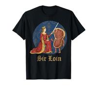 Sir Loin Meat Caballero Medieval Meme Renacimiento Gráfico Divertido Camiseta