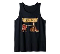 Sir Loin Solomillo REN Faire Caballero Juego de Palabras Medieval Meme Camiseta sin Mangas