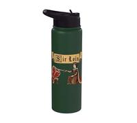 Sir Loin Solomillo Ren Faire Caballero Juego de palabras Medieval Meme Stainless Steel Insulated Water Bottle