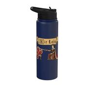 Sir Loin Solomillo Ren Faire Caballero Juego de palabras Medieval Meme Stainless Steel Insulated Water Bottle