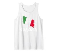 Siracusa, Bandera de Italia, Herencia Italiana, Recuerdo del Orgullo Italiano Camiseta sin Mangas