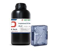 Siraya Tech Build Resina para impresora 3D, alta resolución, no frágil, resina de ingeniería mecanizable, fotopolímero estándar curable con UV 405 nm (Negro Ahumado, 1 kg)