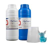 Siraya Tech Defiant 10 Kit de Silicona Platino para Fabricación de Moldes - Ultra Flexible, Apta para Uso Alimentario, Dureza Shore 10A, Evita Fácilmente la Inhibición del Curado (1 kg)