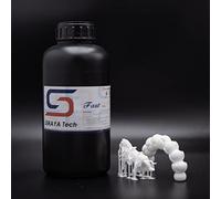 Siraya Tech Fast Mecha Resina 3D resistente a rayaduras tipo ABS, curado UV 405 nm, no frágil, líquido de impresión 3D de alta precisión (Mecha Blanco, 1 kg)