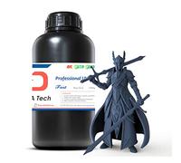 Siraya Tech Fast Resina ABS-Like para Impresora 3D 405nm UV-Curable, No Frágil, Alta Precisión, Fotopolímero Estándar para Impresión 3D LCD DLP (Gris Marino, 1kg)