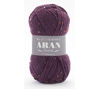 Sirdar Hayfield Bonus Aran Tweed, ciruela (663), 400 g, morado F011-0663