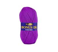 Sirdar Hayfield Bonus DK - Hilo doble para tejer, color morado neón (551), 100 g