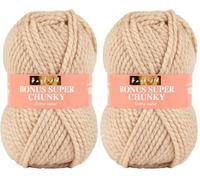 Sirdar Hayfield Bonus Super Chunky, Avena (964), 100 g (Paquete de 2)