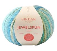 Sirdar Jewelspun Aran, aguamarina de noche (851), 200 g