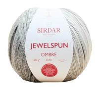 Sirdar, Jewelspun Ombre - Luna plateada, 400 g