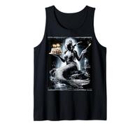 Sirena Agua NINFA Mar Océano Pastel Cumpleaños Fiesta Cumpleaños Camiseta sin Mangas