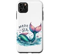 Sirena caprichosa Ocean Splash Natación Rosa Teal Dream Tail Carcasa para iPhone 11 Pro Max
