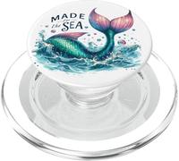 Sirena caprichosa Ocean Splash Natación Rosa Teal Dream Tail PopSockets PopGrip para MagSafe