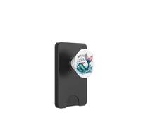 Sirena caprichosa Ocean Splash Natación Rosa Teal Dream Tail PopSockets PopWallet para MagSafe