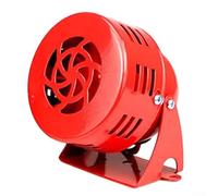 Sirena de alarma accionada por motor resistente que produce un sonido fuerte para alertas de fallo de energía adecuada para entornos industriales y de construcción (CC 24 V)