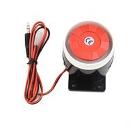 Sirena de alarma con cable de 120 dB para seguridad del hogar, zumbador electrónico piezoeléctrico de 12 V CC con carcasa de metal, seguridad interior para bocina para protección de ventanas de puerta