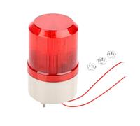 Sirena de alarma externa 220V con luz estroboscópica LED roja y alarma sonora de 100dB - fácil instalación para seguridad industrial y doméstica