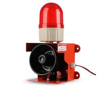 Sirena de alarma industrial de 120 dB, impermeable, IP55, luz estroboscópica LED y torre de bocina para el hogar y la fábrica, sistema de señal de advertencia de 12 V