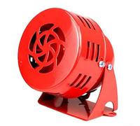 Sirena de alarma roja 110dB Fallo de energía Buzzer impulsado por motor AC110V DC12V DC24V para fábrica Sistema de seguridad de sitio de construcción Carcasa de metal (DC 24V)
